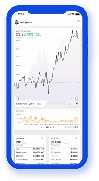Aplicativo de rastreamento de carteira no celular exibindo dados de criptomoedas atualizados em tempo real